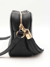Gucci Soho Disco Crossbody Bag In Black Pebbled Leather Fw1125wxzdu