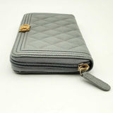 Chanel Caviar Quilted Zip Around Boy Hs0424ccrsa