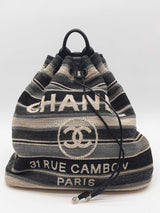Chanel Deauville Drawstring Backpack Eb0726lixzde