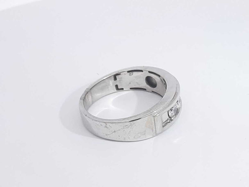 1 Cttw Diamond 10k White Gold Wedding Band 8.5 Grams Size 12.5 Aa0625irzsa