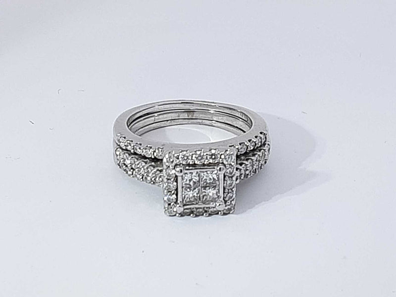 1.70 Cttw Diamond 14k White Gold Ring 8.5 Grams Size 7 Aa1025irzsa