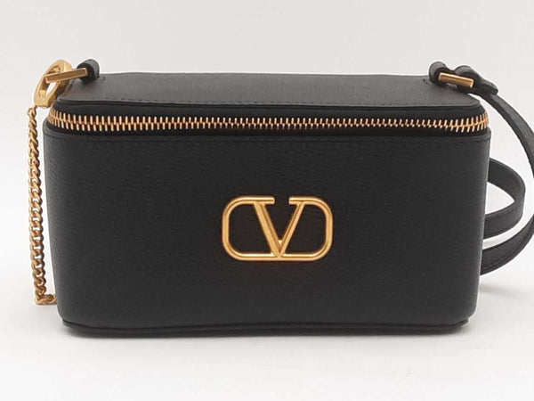 Valentino V Logo Vanity Case Black Aa0725orzsa
