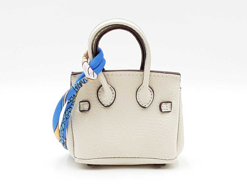 Mini Exquisite Bag Charm In Ivory Fw0825idu