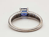 Sythentic Tanzanite 10k White Gold 2.1g Ring Size 6.5 Do0326sxde
