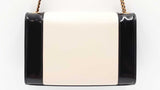 Yves Saint Laurent Small Kate Chain Bag In Alabaster & Black Leather Fw0926ezxdu