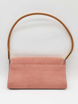 Gucci Pink Suede Shoulder Bag Eb0626ocrde