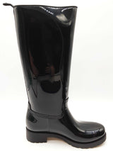 Moncler Ginger Stivale Black Rubber Tall Boots Size Eu 39 Do0225lcrde