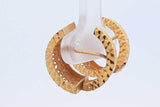 20k Yellow Gold Filigree Hoop Earrings 5.3 Grams Eb0426wcrde