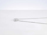 0.65 Ct Diamond & 14k White Gold Solitaire Necklace 2.4 Gram 18 Inch Fw0426cxzdu