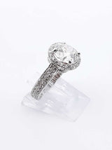 3.80 Cttw Lab-grown & Natural Diamond 14k Gold Ring 5.6 Gram Sz 4.5 Fw0625lowodu
