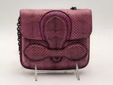 Bottega Veneta Rialto Embossed Leather Purple Handbag Aa0925wrzsa