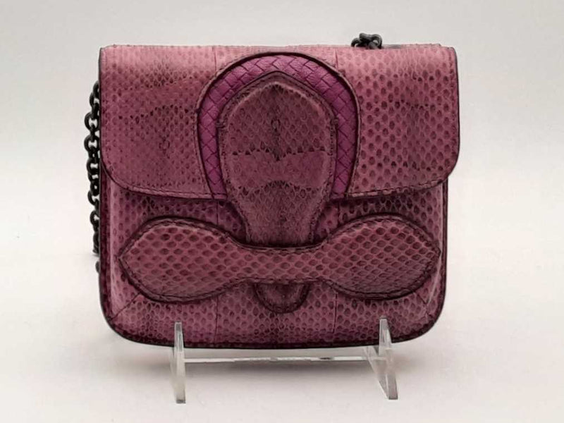 Bottega Veneta Rialto Embossed Leather Purple Handbag Aa0925wrzsa