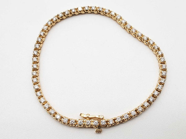 1.60 Cttw Diamonds 14k Yellow Gold 11.6g Tennis Bracelet 7 In Do0425rrxde
