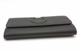 Salvatore Ferragamo Gancini Black Leather City Chain Wallet Eb1026orxsa