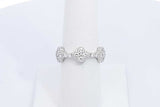 0.8ctw Lab Grown Diamond Ring In 925 Sterling Silver 3.6 Grams Size 7 Eb0325spsa