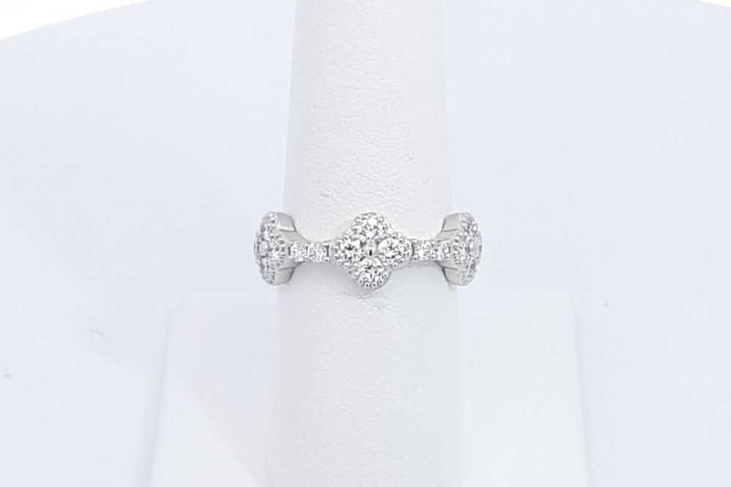 0.8ctw Lab Grown Diamond Ring In 925 Sterling Silver 3.6 Grams Size 7 Eb0325spsa