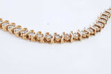 Approx. 6.6ctw Diamond Bracelet In 14k Yellow Gold 22.4 Grams 7 In Eb0724oxxzsa