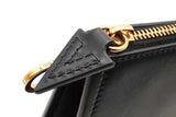 Versace La Medusa Black Leather Wristlet Clutch Eb0826cxzde