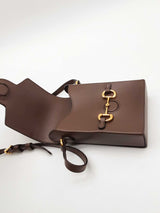 Gucci 1955 Horsebit Mini Brown Leather Crossbody Bag Eb0925wxzde