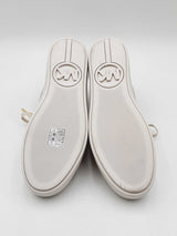 Michael Kors Poppy Sneakers In Vanilla Logo Coated Canvas Size 9.5 Fw0226wrdu