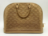 Louis Vuitton Alma Gm Vernis Beige Handbag Aa0525pzxsa