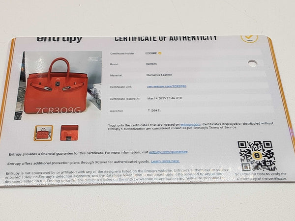 Hermes Birkin 25 Capucine Orange Clemence Palladium Handbag Do0225lrxzxde
