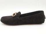 Salvatore Ferragamo Black Suede Loafers Size Us 7c Do0525