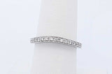 0.16cttw Diamond Ring In 18k White Gold 2.8 Grams Size 6.5 Eb0926wxzde