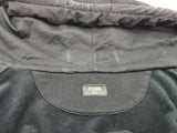 Fendi Black Cotton Zipper Hoodie Jacket Do0325exzde