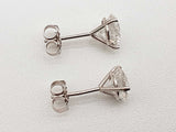 2.00 Cttw Lab Grown Diamonds 14k White Gold 1.1g Stud Earrings Do0723srxde