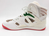 Gucci Basket White Demetra Red Gg Supreme Sneakers Size 11.5 Do0824lrxde