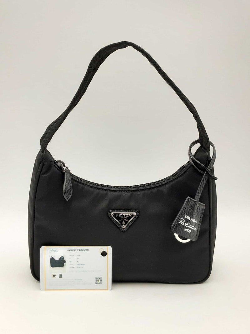 Prada Re-edition Black Re-nylon Mini Bag Fw1024rxzsa