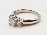 0.2 Cttw Natural Diamonds 14k White Gold 3.3g Ring Size 5.5 Do0326owxde