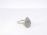 0.42 Cttw Diamond & 10k Yellow Gold Cluster Ring 2.4 Grams Size 3 Fw0926lrxdu