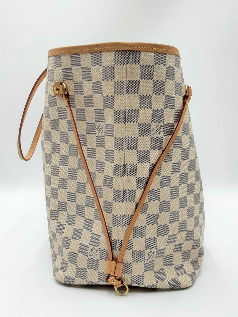 Louis Vuitton Neverfull Gm Tote Bag In Damier Azur Coated Canvas Fw0125exzdu