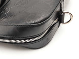 Gucci Jumbo Gg Monogram Black Leather Briefcase Eb0326cxzsa