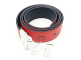 Mcm Shiny Cobalt M Buckle & Claus Reversible Belt In Candy Red Fw0524lxzdu