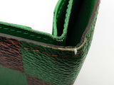 Louis Vuitton Green Damier Coated Canvas Leather Bifold Wallet Do0925oxzde