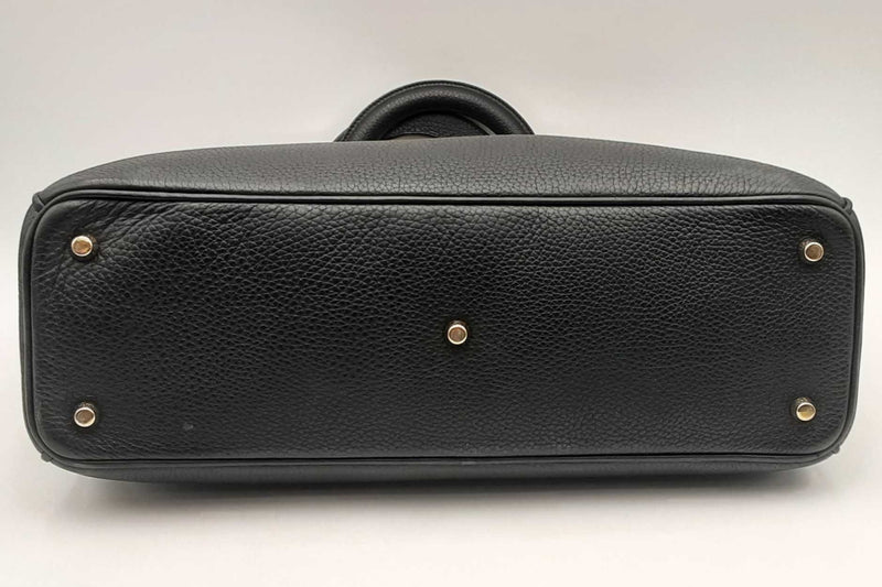 Christian Dior Black Leather Diorissimo Tote Bag Eb0325olrxsa