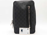 Gucci Gg Supreme Monogram Web Belt Bag Black Aa0226pzxsa