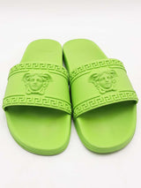 Versace Medusa Neon Green Pool Slides Size 44 Eb0625crsa