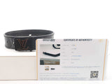 Louis Vuitton Slim Bracelet In Monogram Eclipse Coated Canvas 8 Inch Fw0326loxdu