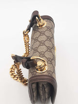 Gucci Supreme Monogram Canvas Mini Blondie Shoulder Bag Eb0326exzsa