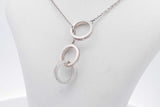 Tiffany & Co. 1837 Interlocking Circles Sterling Silver Necklace 5g Eb0126lxzsa