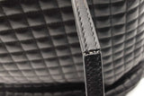 Celine Quilted Black Leather C Charm Backpack Eb0526wxzsa