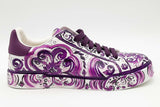 Dolce & Gabbana Majolico Print Portofino Light Strobel Sneakers Eb0326lrxsa