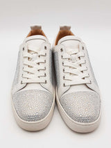 Christian Louboutin Junior Strass Flat Sneakers Size 41.5 Eb0426worsa
