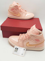 Nike Air Jordan 1 Washed Coral Pink Salt Sneakers Size 11 Hf3173-600 Eb1125pxsa