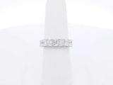 2.19 Cttw Lab-grown Diamond & 14k White Gold Ring 2.2 Grams Size 7 Fw0425crxdu