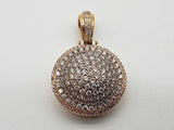 3.1 Cttw Natural Diamonds 10k Yellow Gold 10.8g Circle Pendant Do0126ixzde
